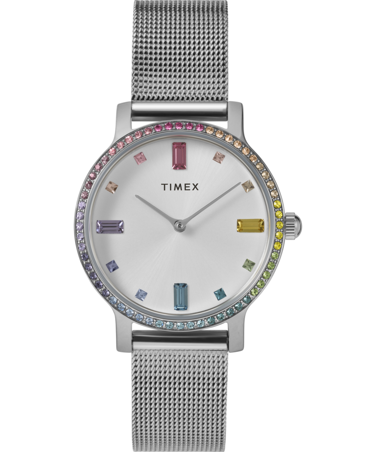 TW２４３ M6 Transcend 31mm Stainless Steel Mesh Band Watch - TW2W79000