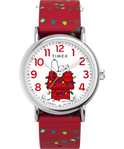 TW2W80800 Timex x Peanuts Weekender Holiday 38mm Fabric Strap Watch Primary Image