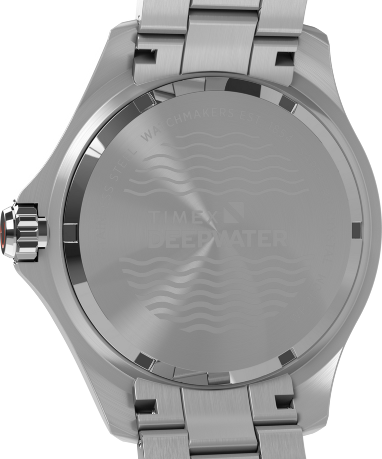 TW2W81900 Deepwater Meridian 200 44mm Stainless Steel Bracelet Watch Caseback Image