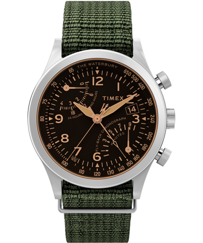 Timex fly back chronograph sale