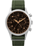 TW2W82400 Waterbury Traditional Fly Back Chronograph 43mm Fabric Strap Watch Primary Image