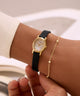 TW2W82600 Cavatina 18mm Leather Strap Watch Primary Wrist Image