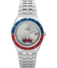 TW2W83300 Timex x Peanuts® Q Timex® GMT 38mm Stainless Steel Bracelet Watch Primary Image