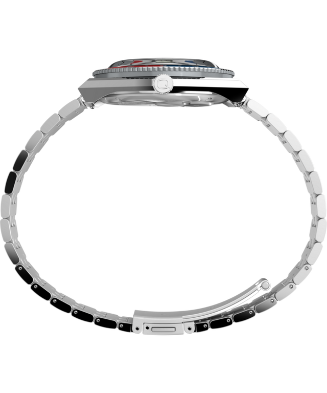 TW2W83300 Peanuts® x Q Timex® GMT 38mm Stainless Steel Bracelet Watch Profile Image