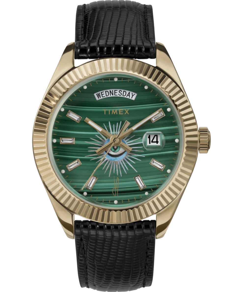 TIMEX X Jacquie Aiche Golden Eye 41Mm Green