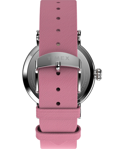 TW2W88900 Peanuts x Timex Standard Valentine's 40mm Leather Strap Watch Strap Image