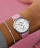 TW2W88900 Peanuts x Timex Standard Valentine's 40mm Leather Strap Watch Primary Wrist Image