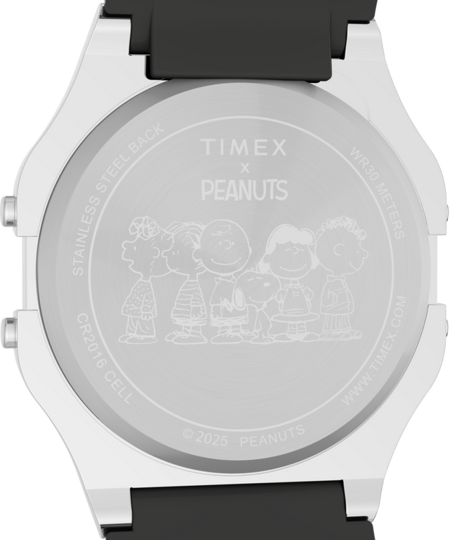 TW2W90100 Timex x Peanuts® T80 Peanuts Space 34mm Resin Strap Watch Caseback Image