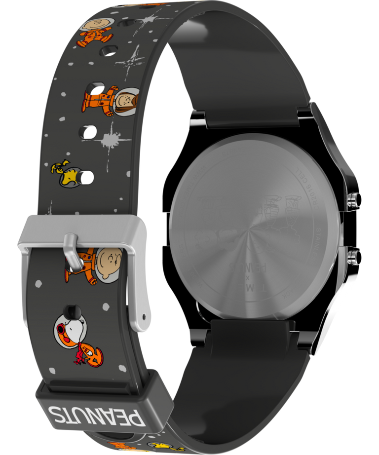 TW2W90100 Timex x Peanuts® T80 Peanuts Space 34mm Resin Strap Watch Caseback with Attachment Image