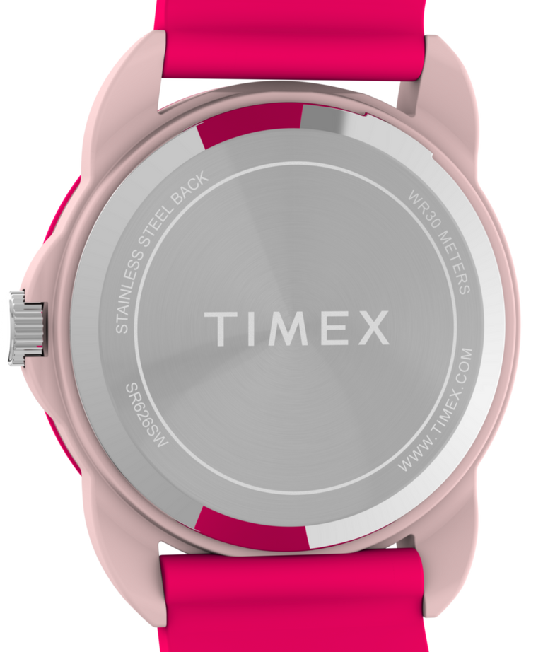 TW2W92200 TIMEX TIME MACHINES® 30mm Silicone Strap Watch Caseback Image