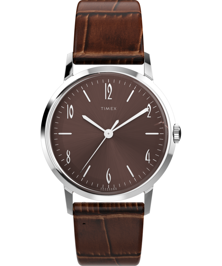 TW2W93300 Marlin® Hand-Wound 34mm Leather Strap Watch Primary Image