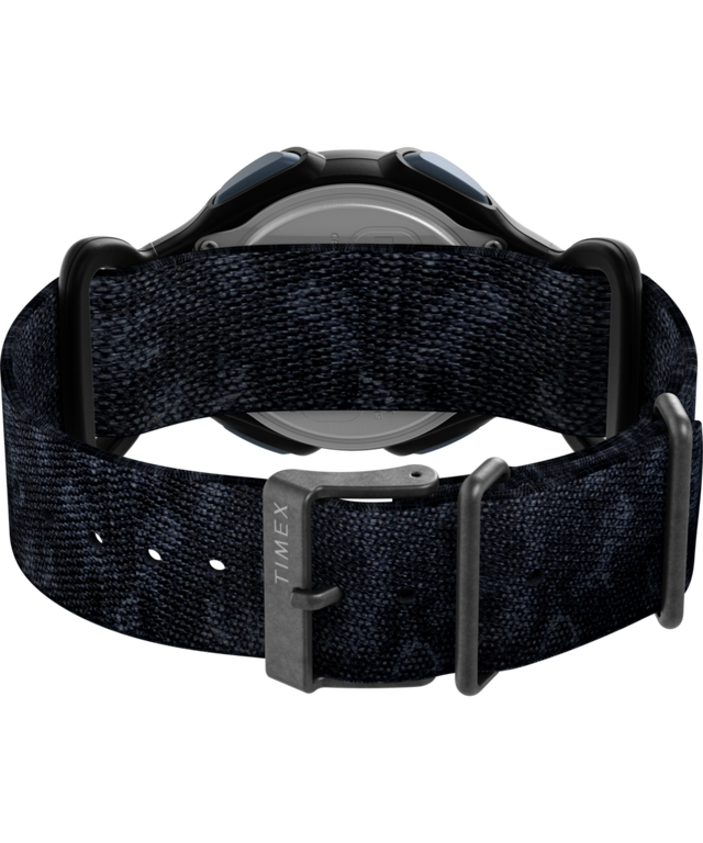 TW2W94100 TIMEX® IRONMAN® Classic 30-Lap 38mm Recycled Fabric Strap Watch  Caseback with Attachment Image