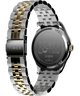 TW2W95100 Timex x Peanuts® Timex Legacy In Bloom 34mm Stainless Steel Bracelet Watch Caseback with Attachment Image