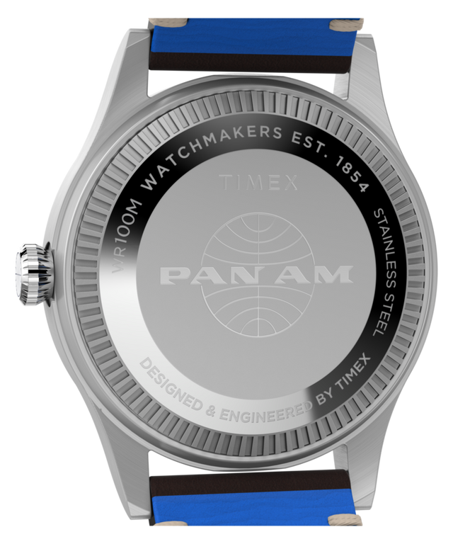 Pan Am® x Timex Waterbury GMT 39mm Leather Strap Watch - TW2W97300
