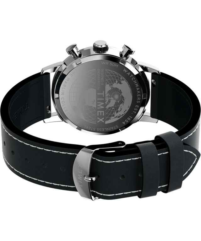 TW2W98900 Marlin® Chronograph Tachymeter 40mm Leather Strap Watch Caseback with Attachment Image