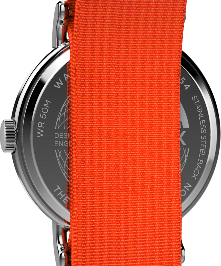 TW2W99500 Timex Weekender 40mm Fabric Strap Watch Caseback Image