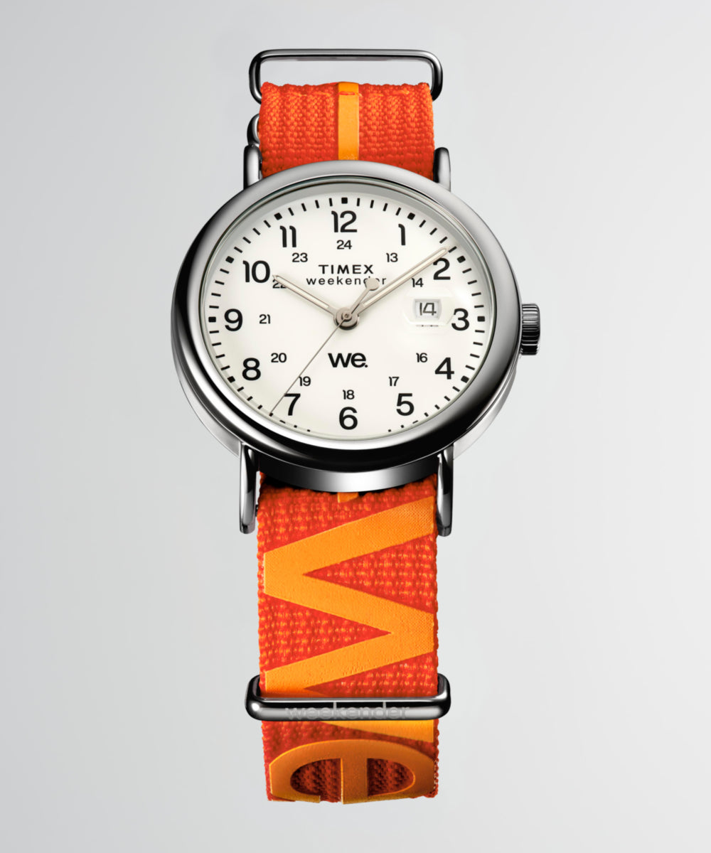 Timex orange strap sale