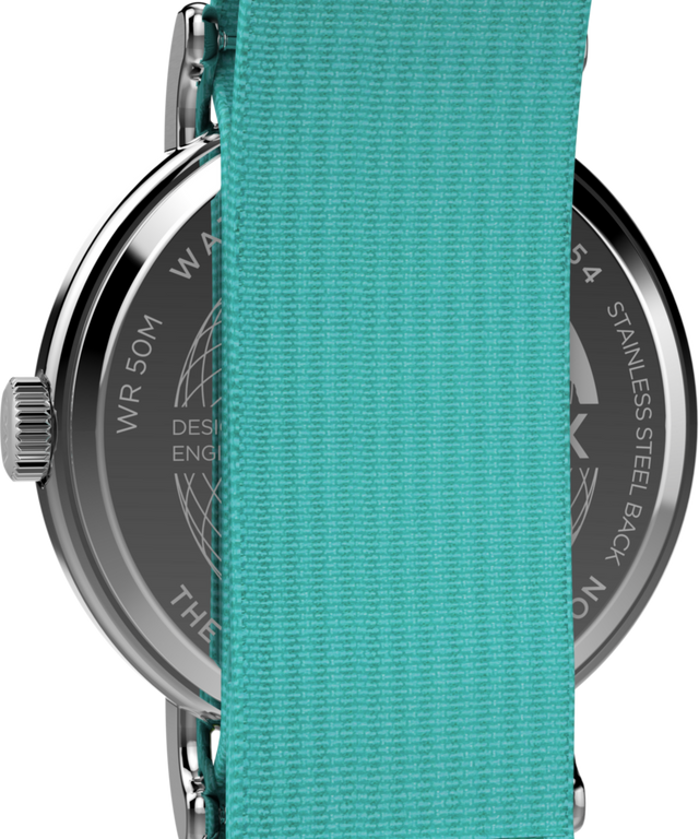 TW2W99600 Timex Weekender 40mm Fabric Strap Watch Caseback Image