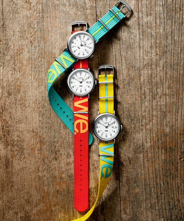 TW2W99700 Timex Weekender 40mm Fabric Strap Watch Campaign Key Silhouettes (Beauty shots) Image