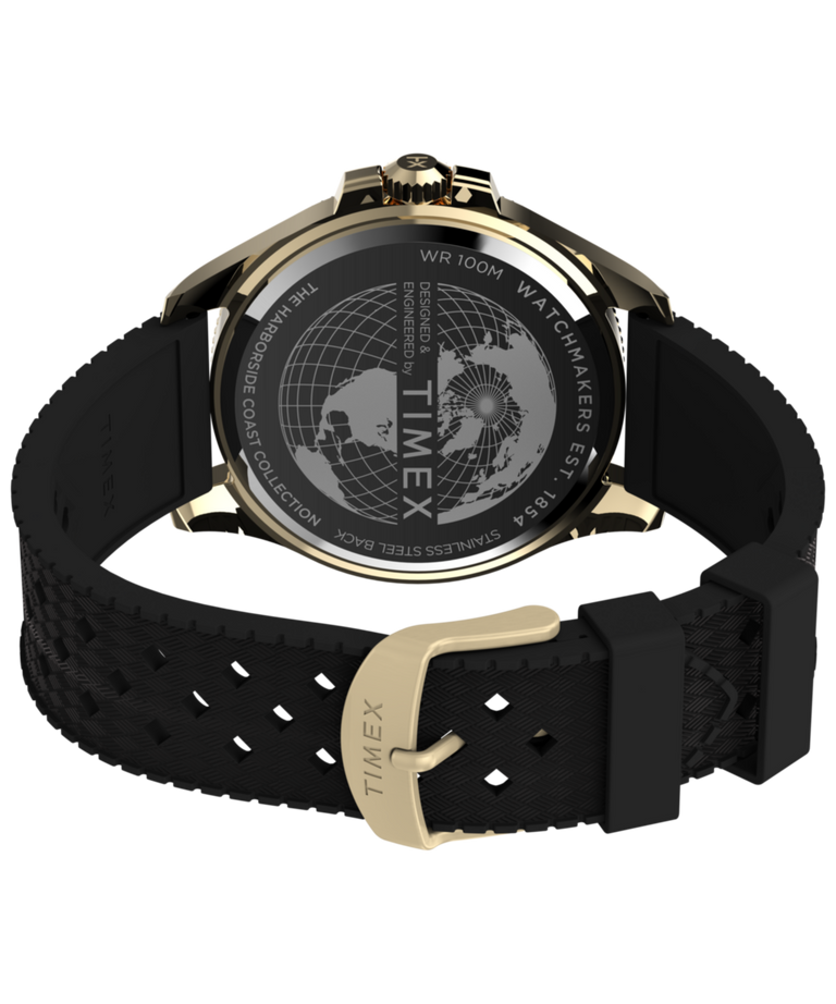 TW2Y05300 Harborside Coast 44mm Synthetic Rubber Strap Watch Caseback with Attachment Image