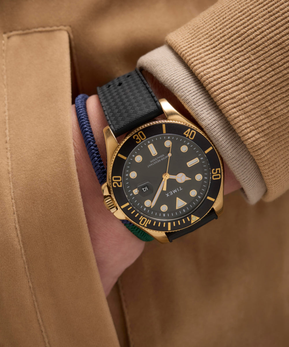 Harborside Coast 44mm Synthetic Rubber Strap Watch - TW2Y05300