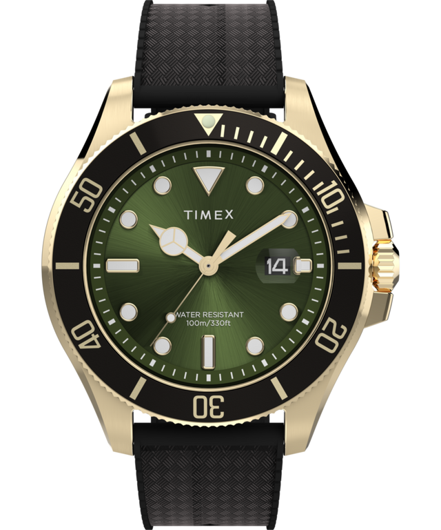 Harborside Coast 44mm Synthetic Rubber Strap Watch