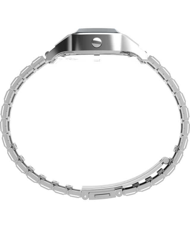 TW2Y06100 Q Timex® 1975 SSQ Digital Reissue 38mm Stainless Steel Bracelet Watch Profile Image