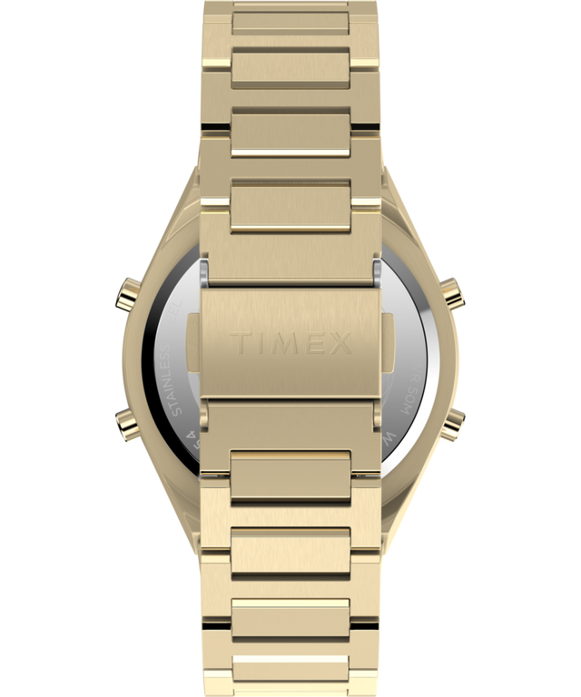 TW2Y09700 Q Timex® Q80 Continental 39mm Stainless Steel Bracelet Watch Strap Image