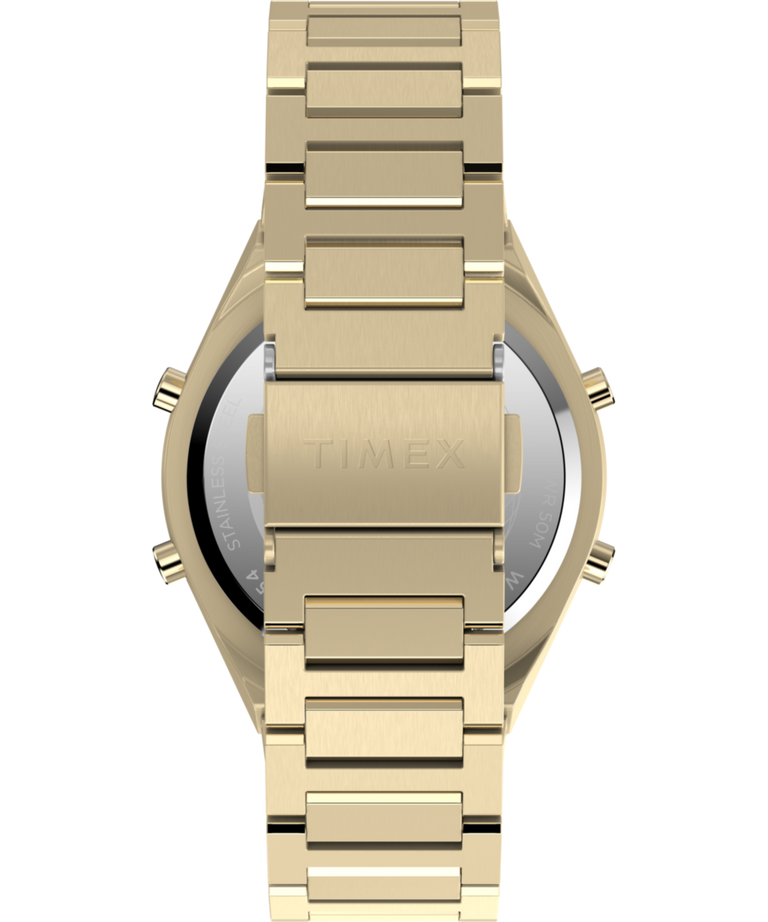 TW2Y09700 Q Timex® Q80 Continental 39mm Stainless Steel Bracelet Watch Strap Image