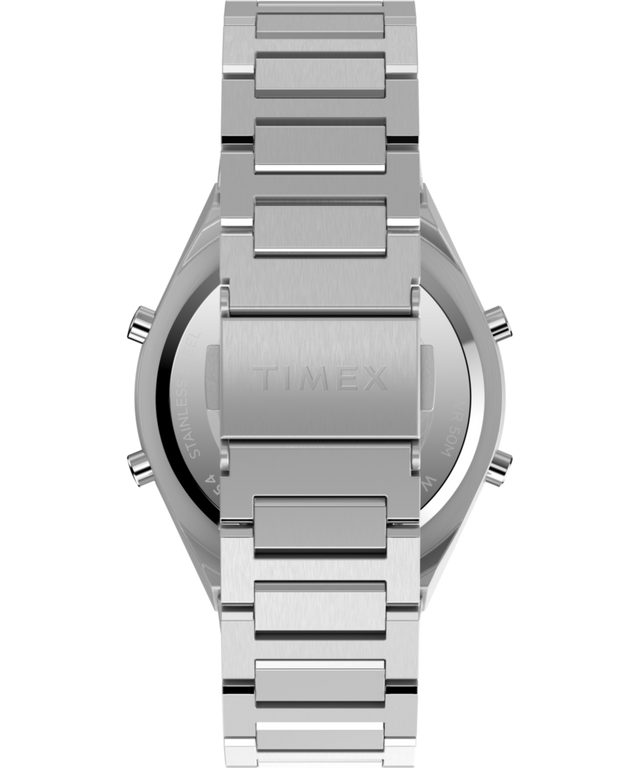 TW2Y09800 Q Timex® Q80 Continental 39mm Stainless Steel Bracelet Watch Strap Image