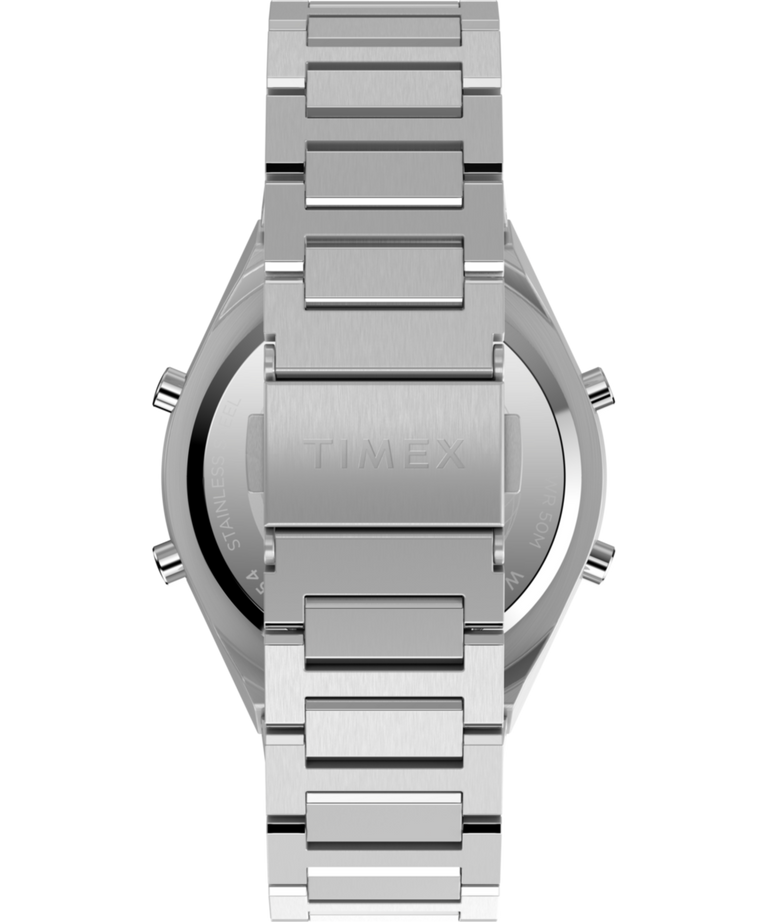 TW2Y09800 Q Timex® Q80 Continental 39mm Stainless Steel Bracelet Watch Strap Image