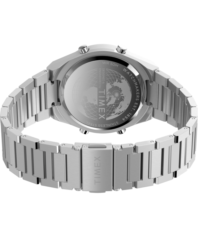TW2Y09800 Q Timex® Q80 Continental 39mm Stainless Steel Bracelet Watch Caseback with Attachment Image
