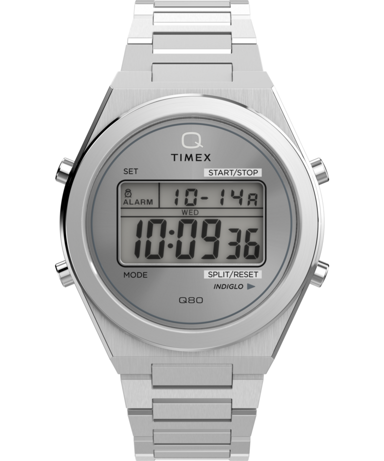 TW2Y09800 Q Timex® Q80 Continental 39mm Stainless Steel Bracelet Watch Primary Image