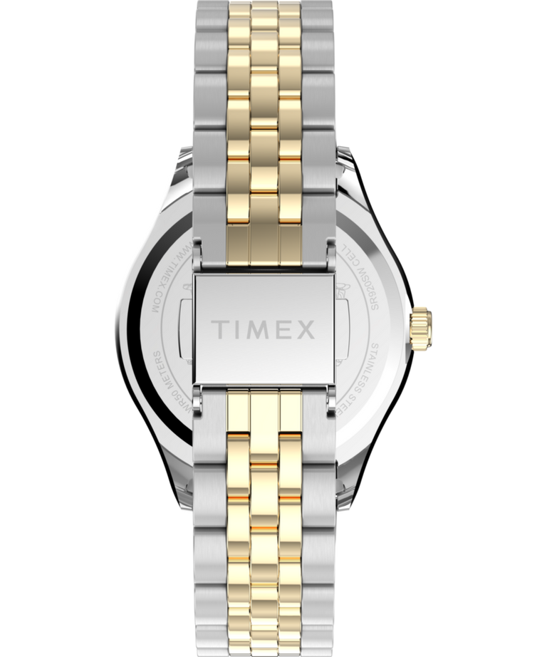 TW2Y11100 Timex x Peanuts® Timex Legacy Bowtie 34mm Stainless Steel Bracelet Watch Strap Image
