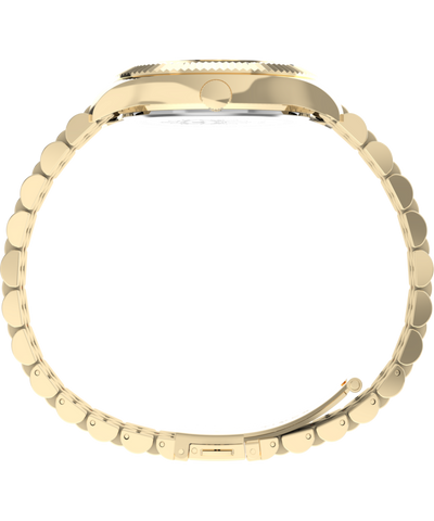 TW2Y11200 Timex x Jacquie Aiche Guiding Light 36mm Stainless Steel Bracelet Watch Profile Image