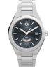 TW2Y12100 Q Timex® Continental GMT 39mm Stainless Steel Bracelet Watch Primary Image