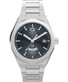 TW2Y12100 Q Timex® Continental GMT 39mm Stainless Steel Bracelet Watch Primary Image