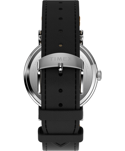 TW2Y12300 Timex x Peanuts® Weekender Pumpkin Dial 40mm Leather Strap Watch Strap Image