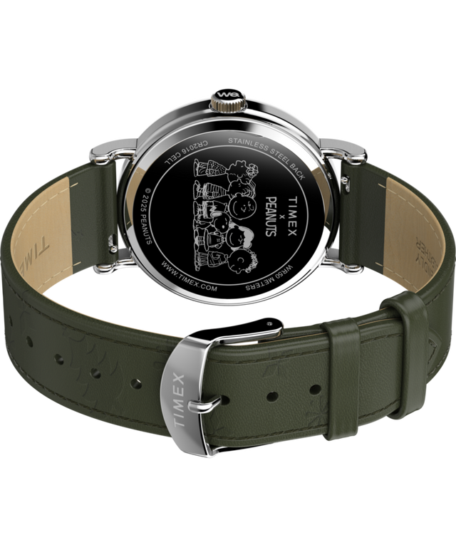 Timex x Peanuts® Weekender Holiday Dial 40mm Leather Strap Watch