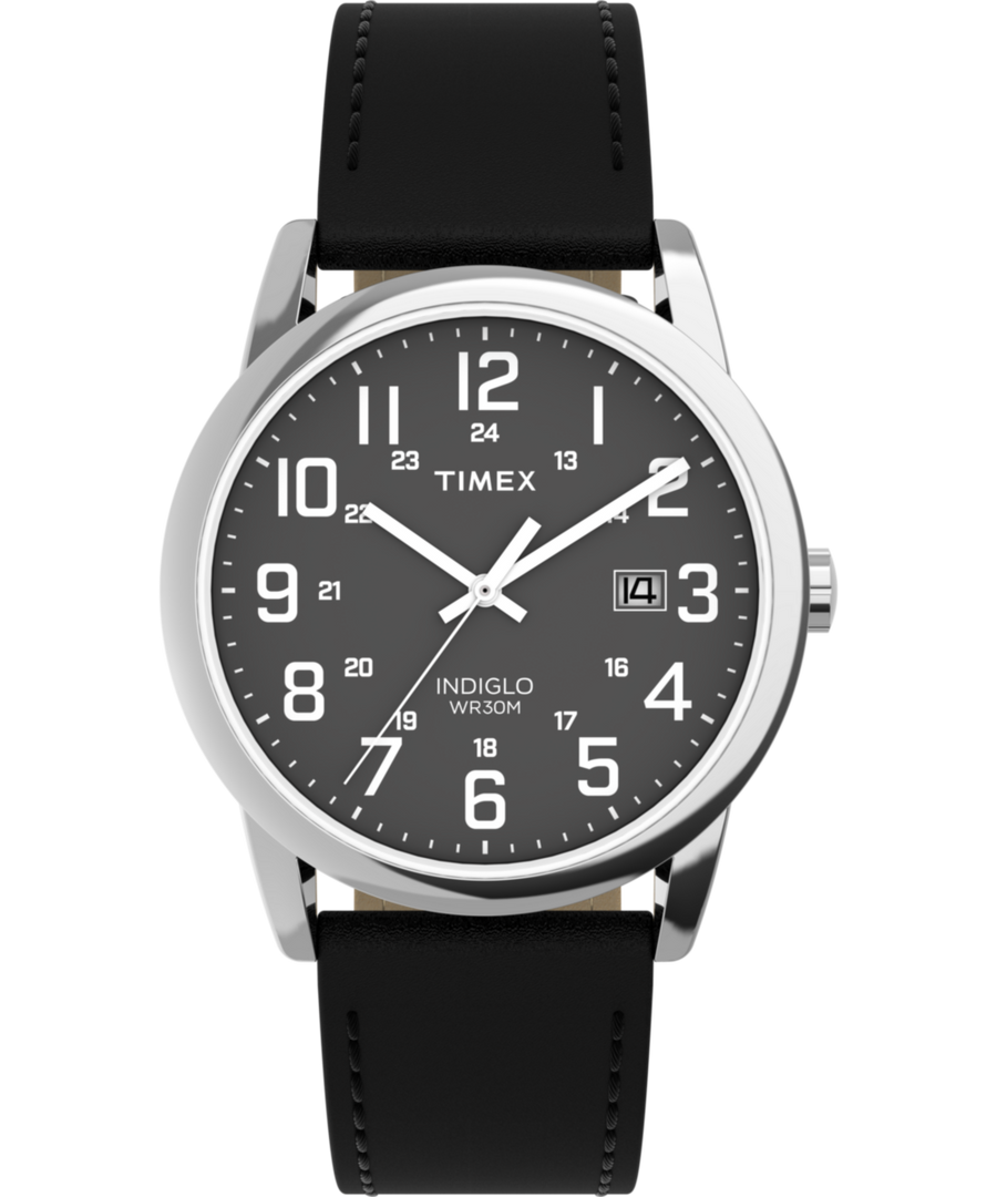 TW2Y12800 Easy Reader® Classic 38mm Leather Strap Watch Primary Image