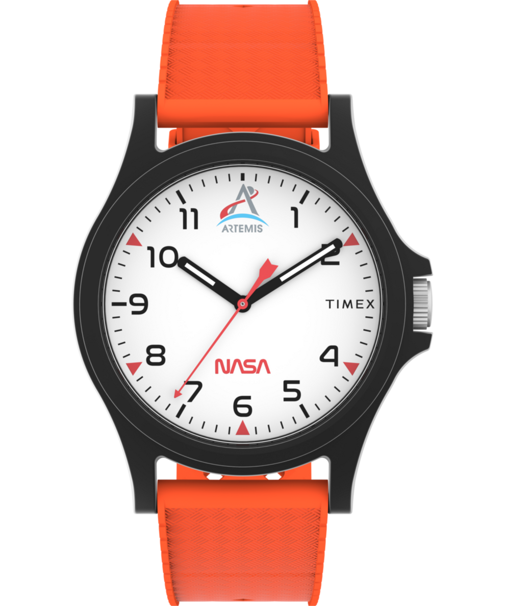 TW2Y13000 Timex Main Street NASA Artemis 40mm Silicone Strap Watch Primary Image
