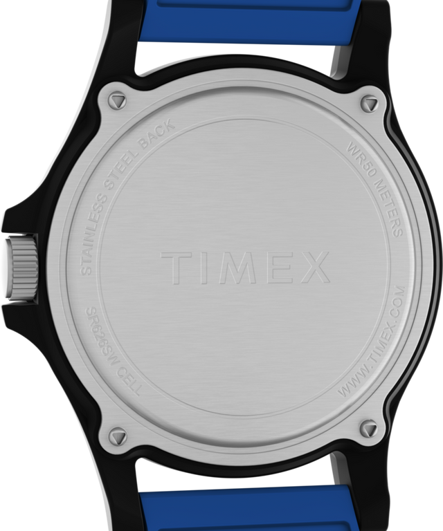 TW2Y13100 Timex Main Street NASA Artemis 40mm Silicone Strap Watch Caseback Image