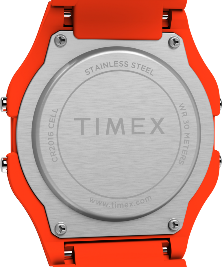 TW2Y13300 Timex Main Street NASA Artemis Digital 36mm Resin Strap Watch Caseback Image