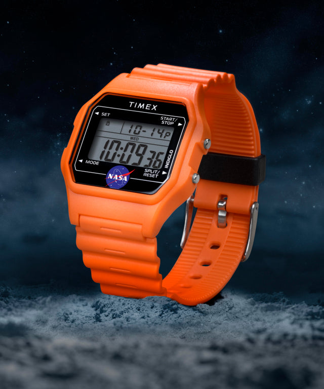 TW2Y13300 Timex Main Street NASA Artemis Digital 36mm Resin Strap Watch Collab Additional Image