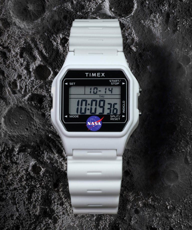 TW2Y13500 Timex Main Street NASA Artemis Digital 36mm Resin Strap Watch Campaign Key Silhouettes (Beauty shots) Image