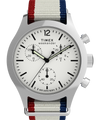 TW2Y15800 Timex Weekender New England Chronograph 40mm Eco-Conscious Fabric Strap Watch Primary Image