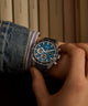 TW2Y18600 Waterbury Traditional Chronograph 41mm Leather Strap Watch Alt Wrist Shot 1 Image