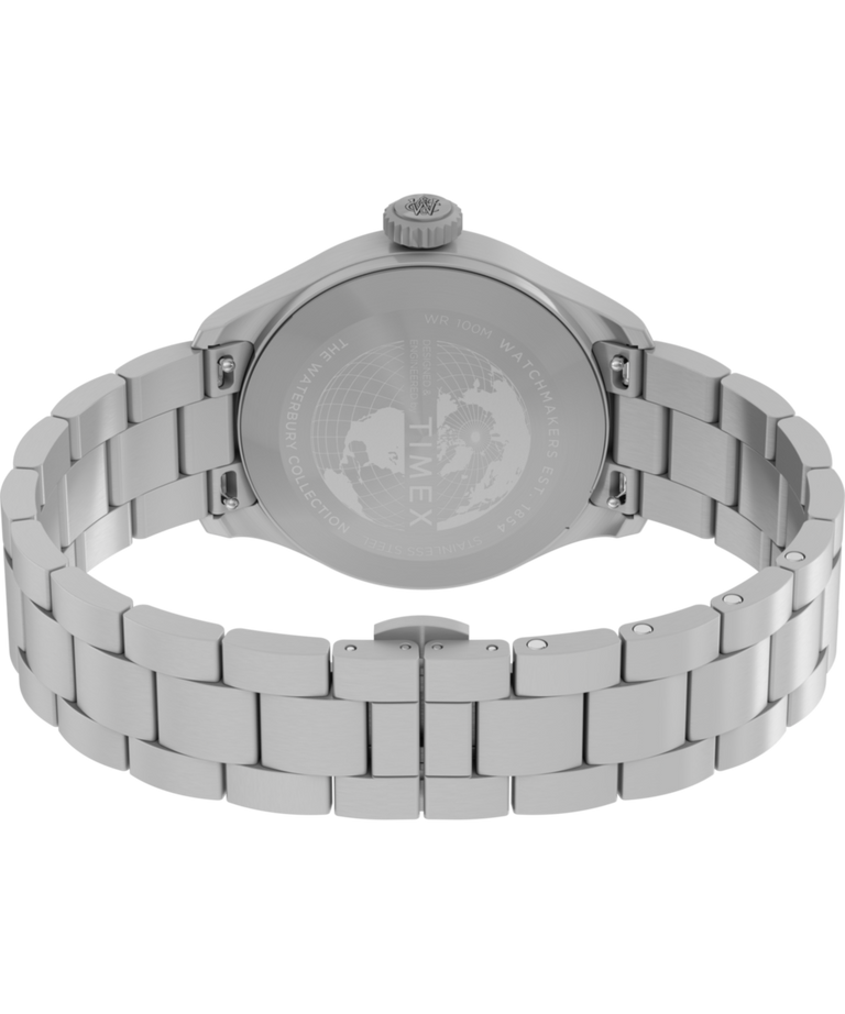 TW2Y18800 Waterbury Ace 41mm Stainless Steel Bracelet Watch Caseback with Attachment Image