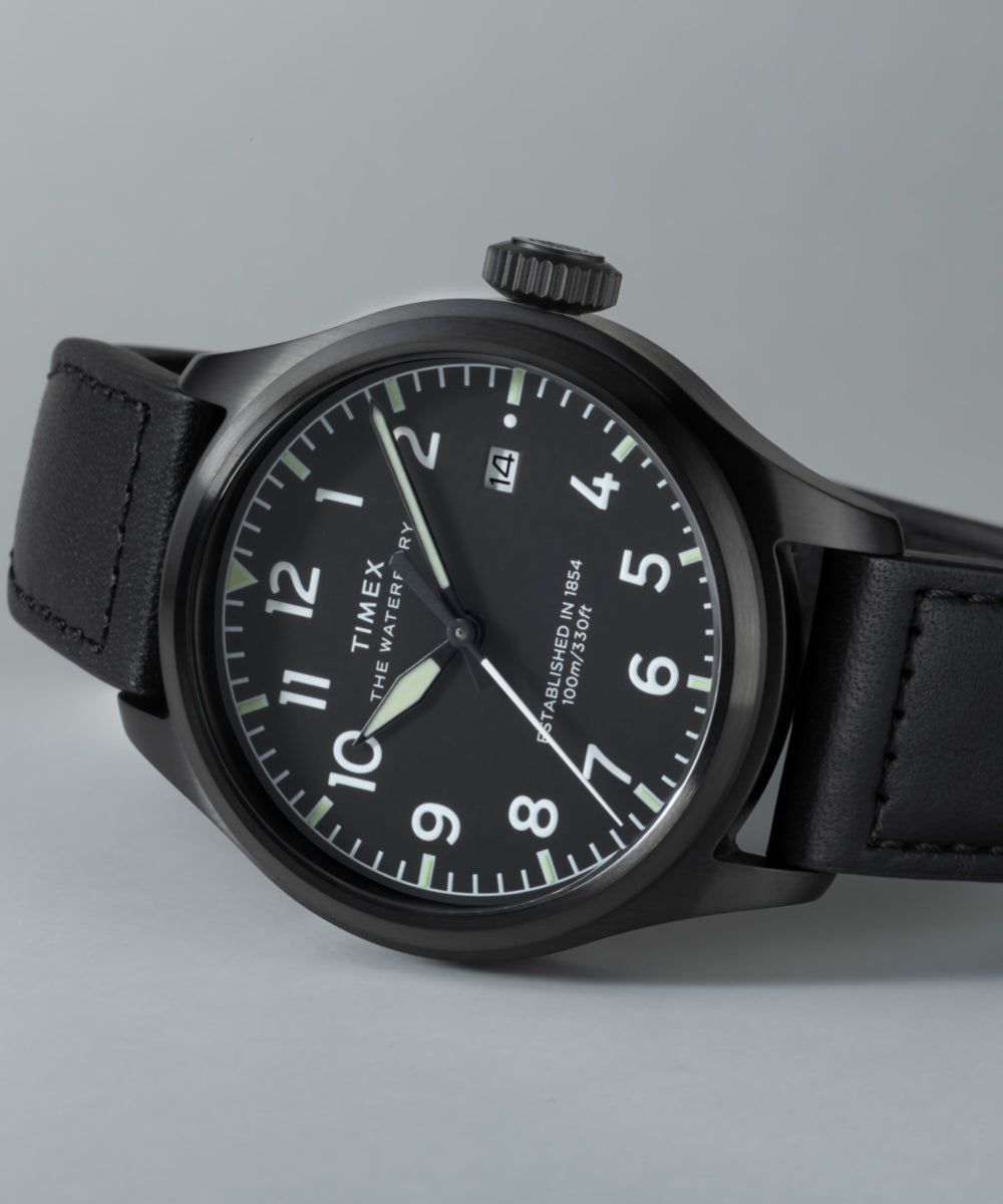 TIMEX The Waterbury 腕時計 Waterbury Ace 41mm Leather Strap Watch - TW2Y18900 | Timex CA