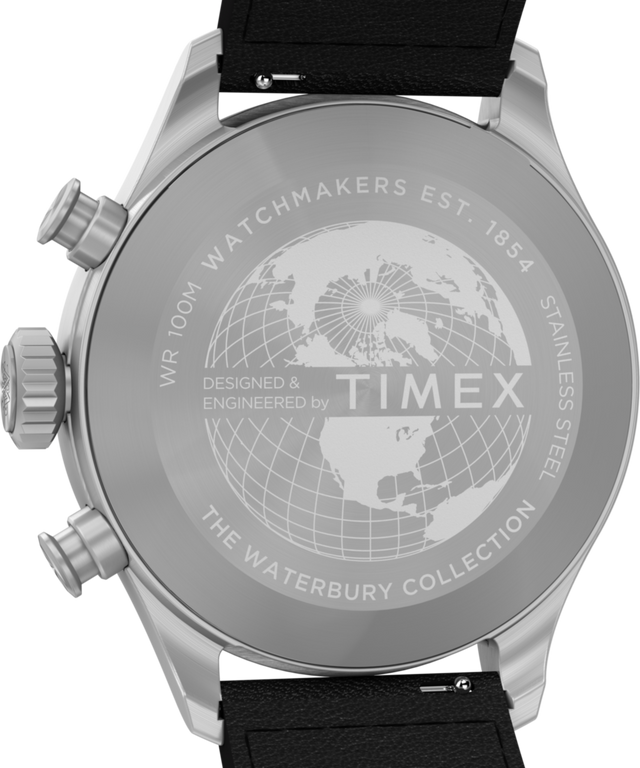 TW2Y19000 Waterbury Ace Chronograph 41mm Leather Strap Watch Caseback Image